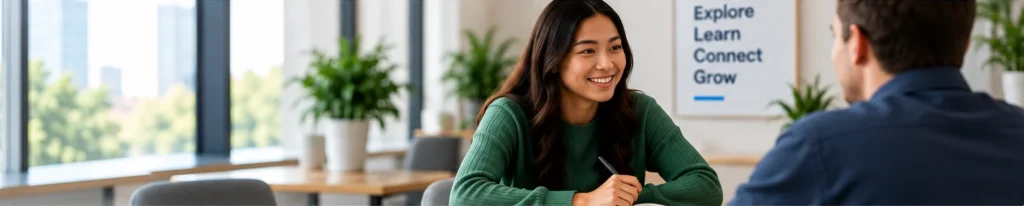 Mentor offering real guidance to a learner